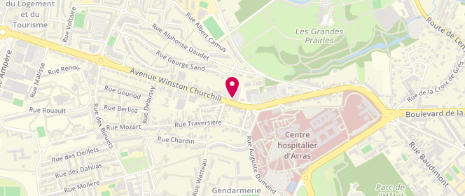 Plan de Henri Boucher, 52 avenue Winston Churchill, 62000 Arras