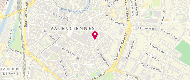 Plan de Boucherie Devallez, 77 Rue du Quesnoy, 59300 Valenciennes