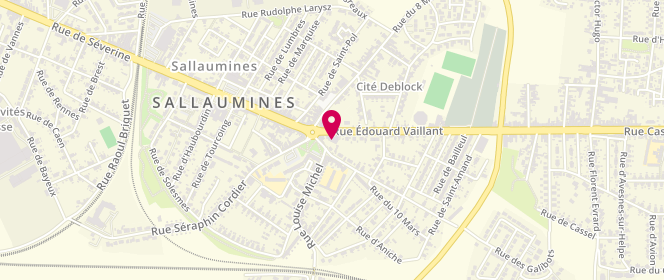 Plan de Boucherie Mahmoud, 2 Rue Edouard Vaillant, 62430 Sallaumines