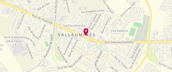 Plan de Boucherie du Centre Sallauminoise, 49 Rue Arthur Lamendin, 62430 Sallaumines
