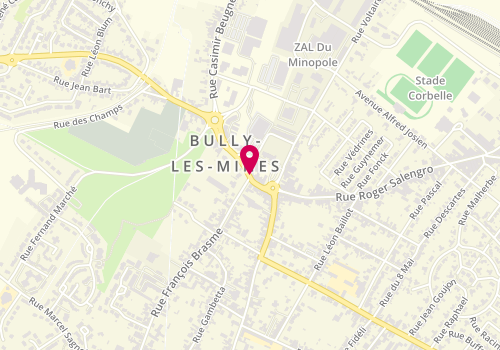 Plan de La Paysanne, 10 Rue Casimir Beugnet, 62160 Bully-les-Mines