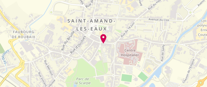 Plan de Boucherie Younes, 44 Rue Thiers, 59230 Saint-Amand-les-Eaux