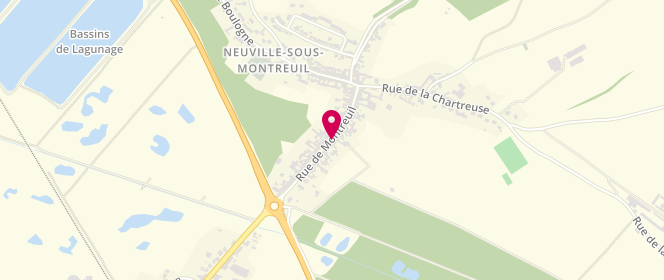 Plan de Boucherie Dhalenne, 37 Rue de Montreuil, 62170 Neuville-sous-Montreuil