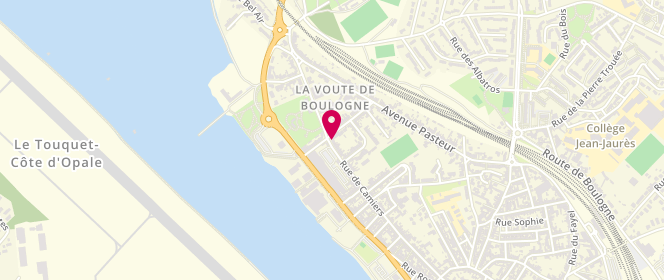 Plan de Boucherie Charcuterie Treunet Laurent, 178 Rue de Camiers, 62630 Étaples