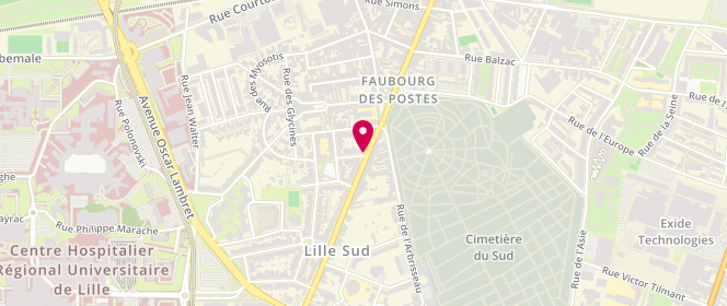 Plan de L'Abattoir, 108 Rue du Faubourg des Postes, 59000 Lille