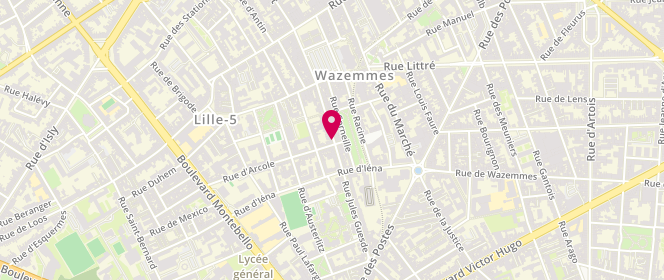 Plan de Boucherie Ennasr Razzouk, 59 Rue Jules Guesde, 59000 Lille