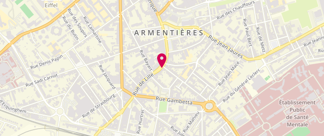 Plan de Boucherie Ghesquière Stephane, 19 Rue de Lille, 59280 Armentières