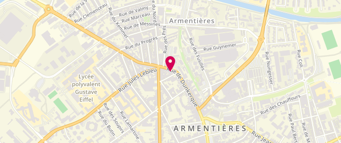 Plan de Boucherie au Sanglier, 101 Rue de Dunkerque, 59280 Armentières