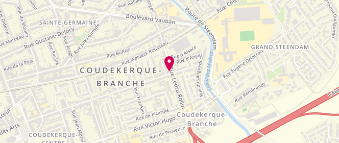 Plan de Vanbaelinghem, 35 Rue Ledru Rollin, 59210 Coudekerque-Branche