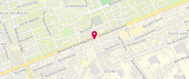 Plan de La Maison du Potje Vlesch, 390 Boulevard de la République François Mitterrand, 59240 Dunkerque